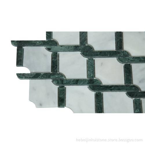 White Marble Mosaic Tiles for Wall Decoration